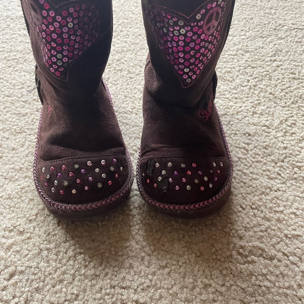 Cute light up sketchers boots